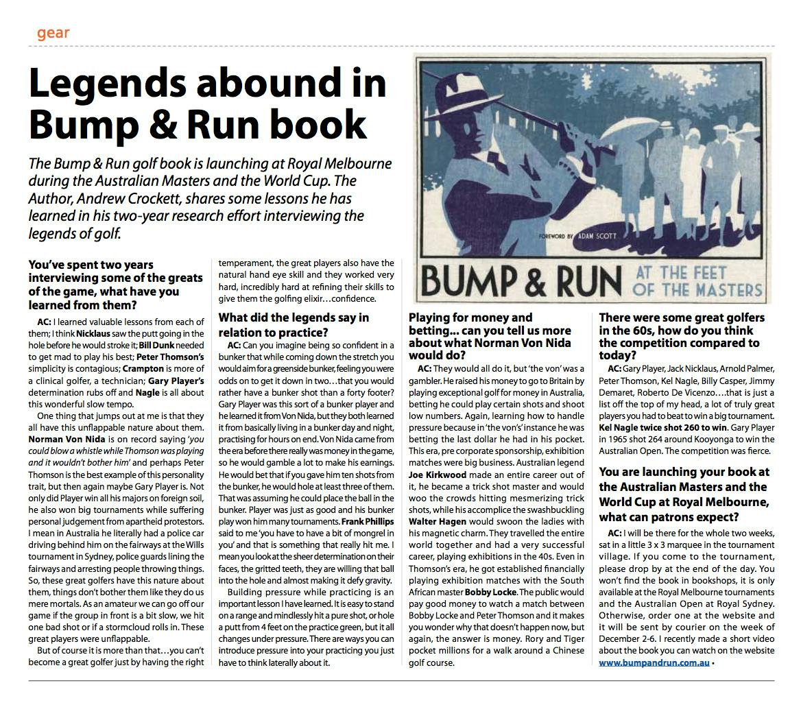  Bump & Run article